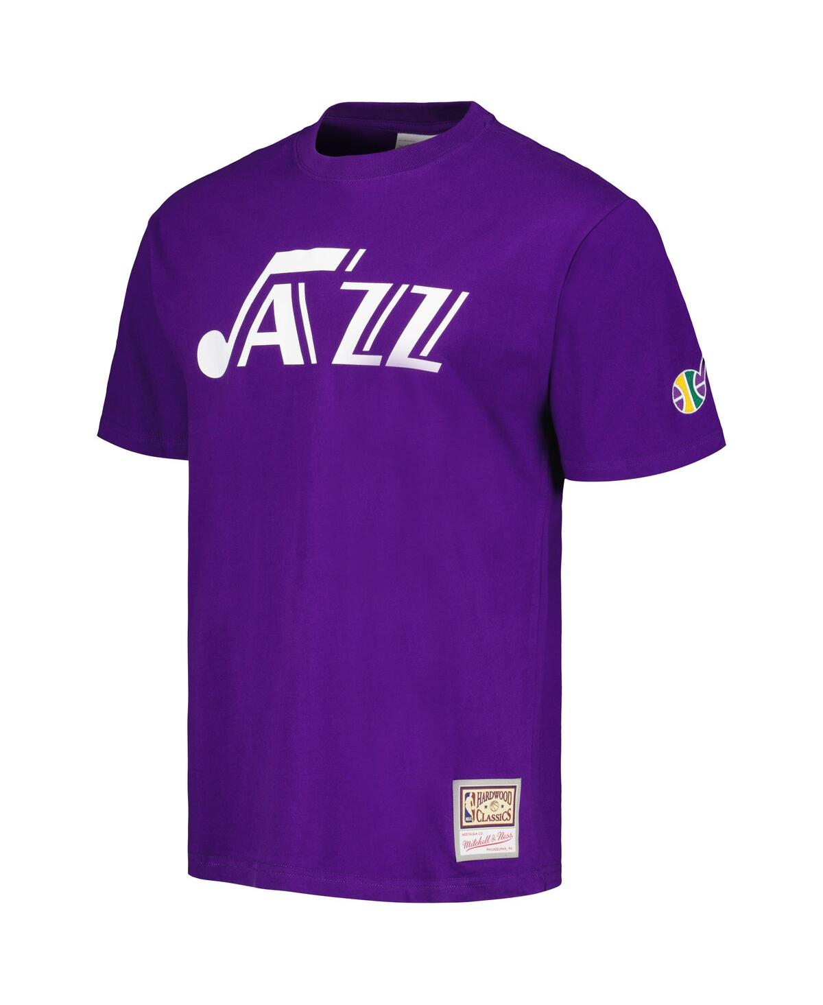 Men's Mitchell & NessUtah Jazz Hardwood Classics Nights Premium T-shirt - Purple