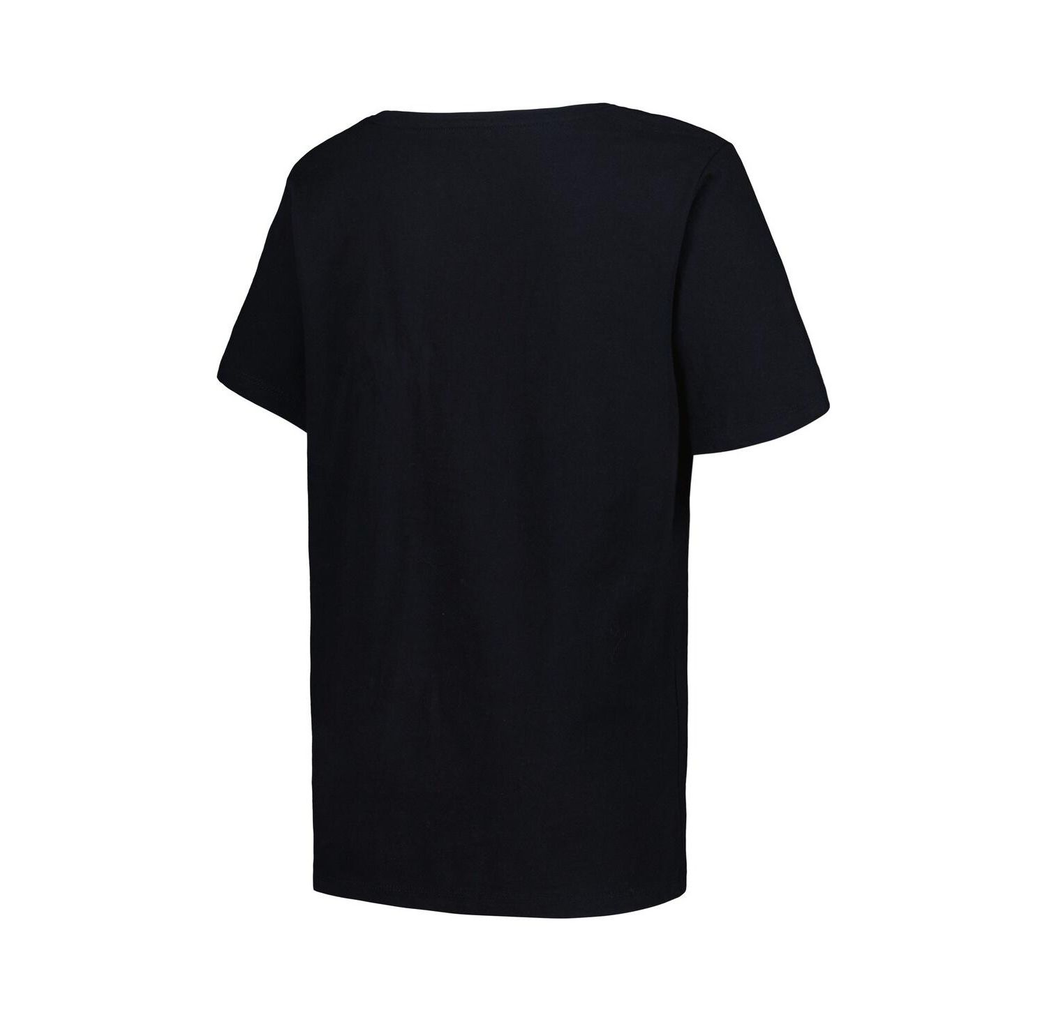 Women's Black New Orleans Pelicans Plus Size Arch Over Logo V-Neck T-shirt