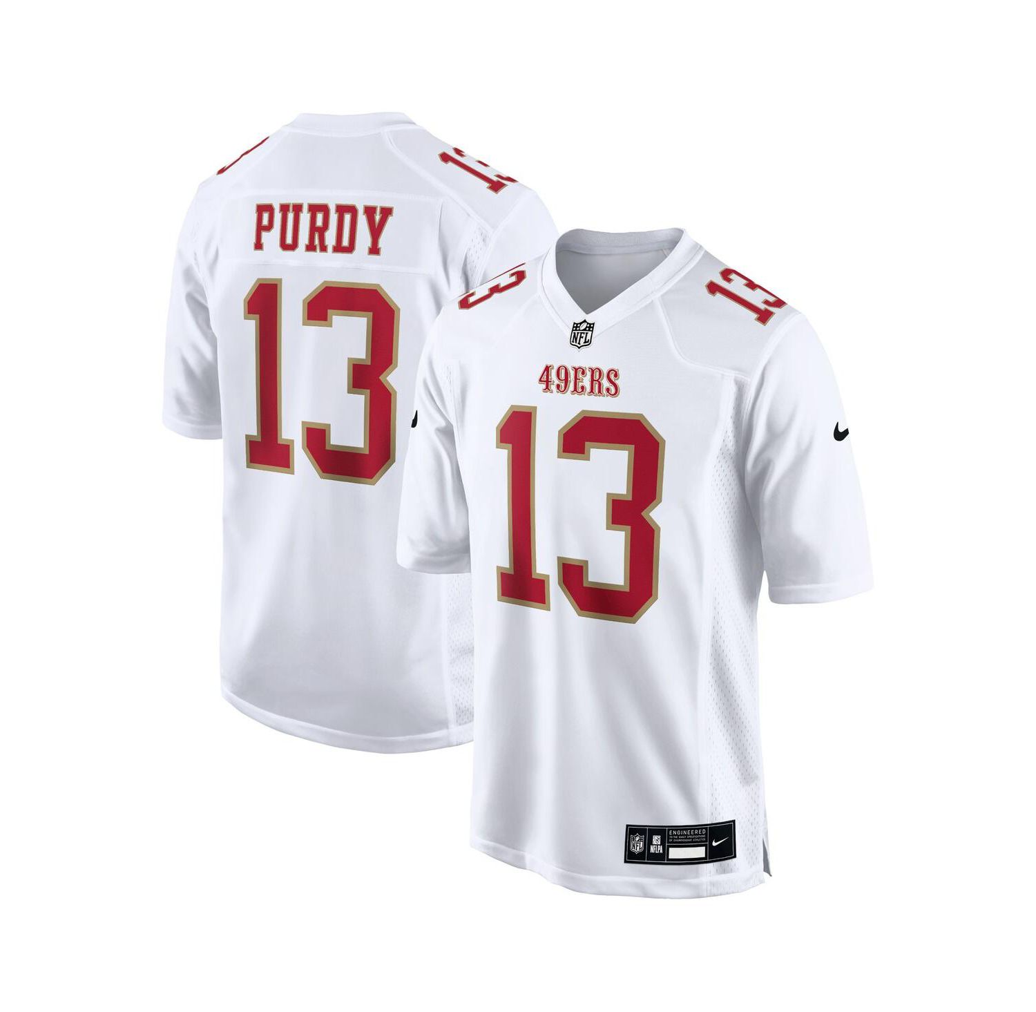 Men's Brock Purdy Tundra White San Francisco 49ers Fashion Game Jersey