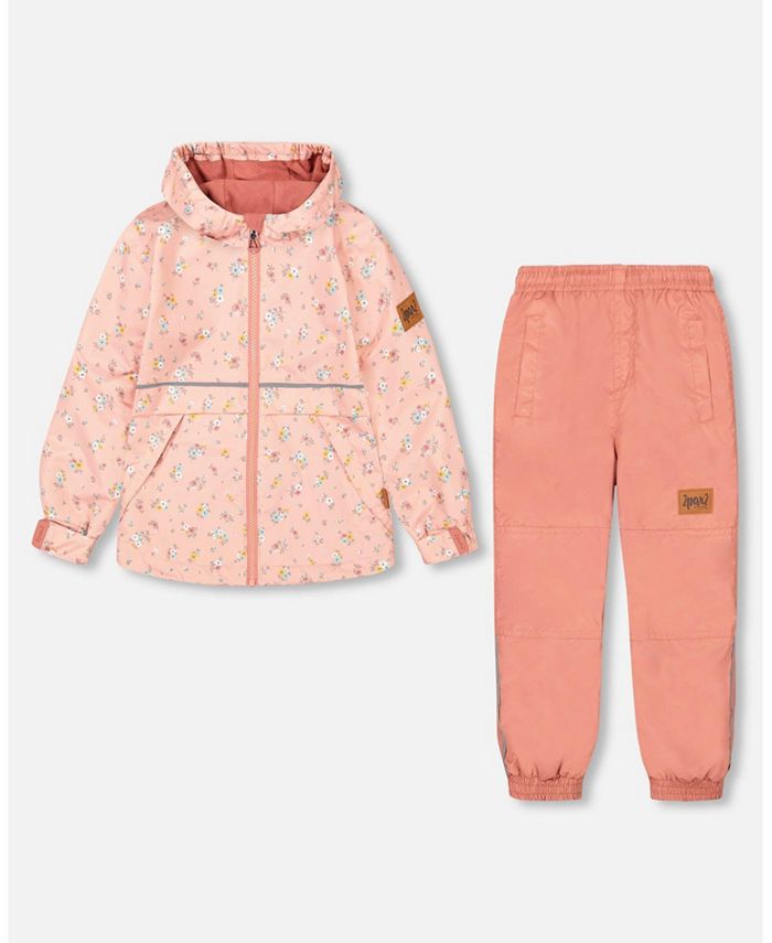 Double cotton pants Baby Brown Mix Floral