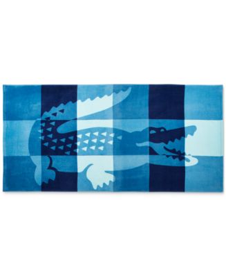 Lacoste Home Net Signature Croc Cotton Beach Towel Macy s