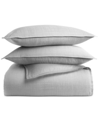 Modern Crosshatch Duvet Cover Set, Full/Queen, Exclusively at Macy’s