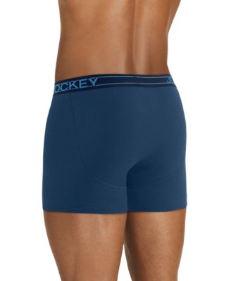 Men's Jockey Lightweight Cotton Blend 5" Boxer Briefs, Pack of 4