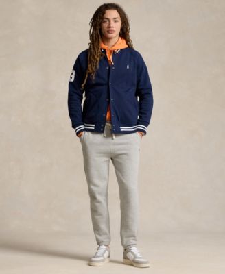 Polo Ralph Lauren Men's Triple-Pony Fleece Baseball Jacket - Macy's