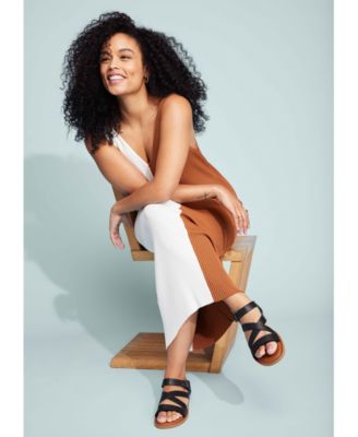 Women's Sloane Strappy Side-Buckle Flat Sandals