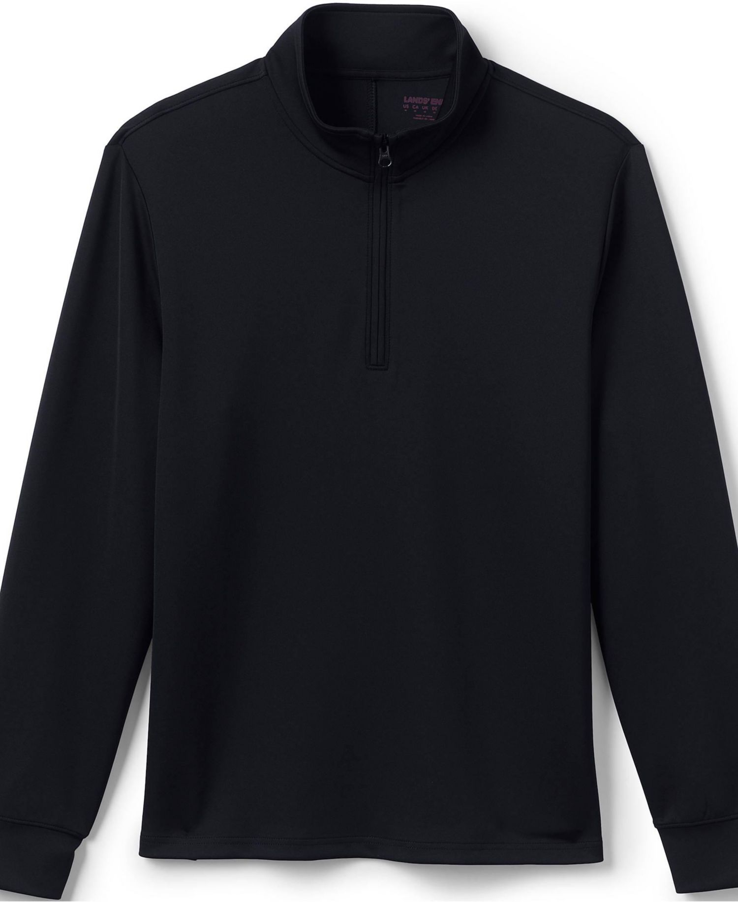 Men's School Uniform Quarter Zip Pullover T-Shirts