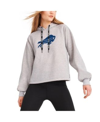 Women's Heather Gray Buffalo Bills Debbie Dolman Raglan Pullover Hoodie