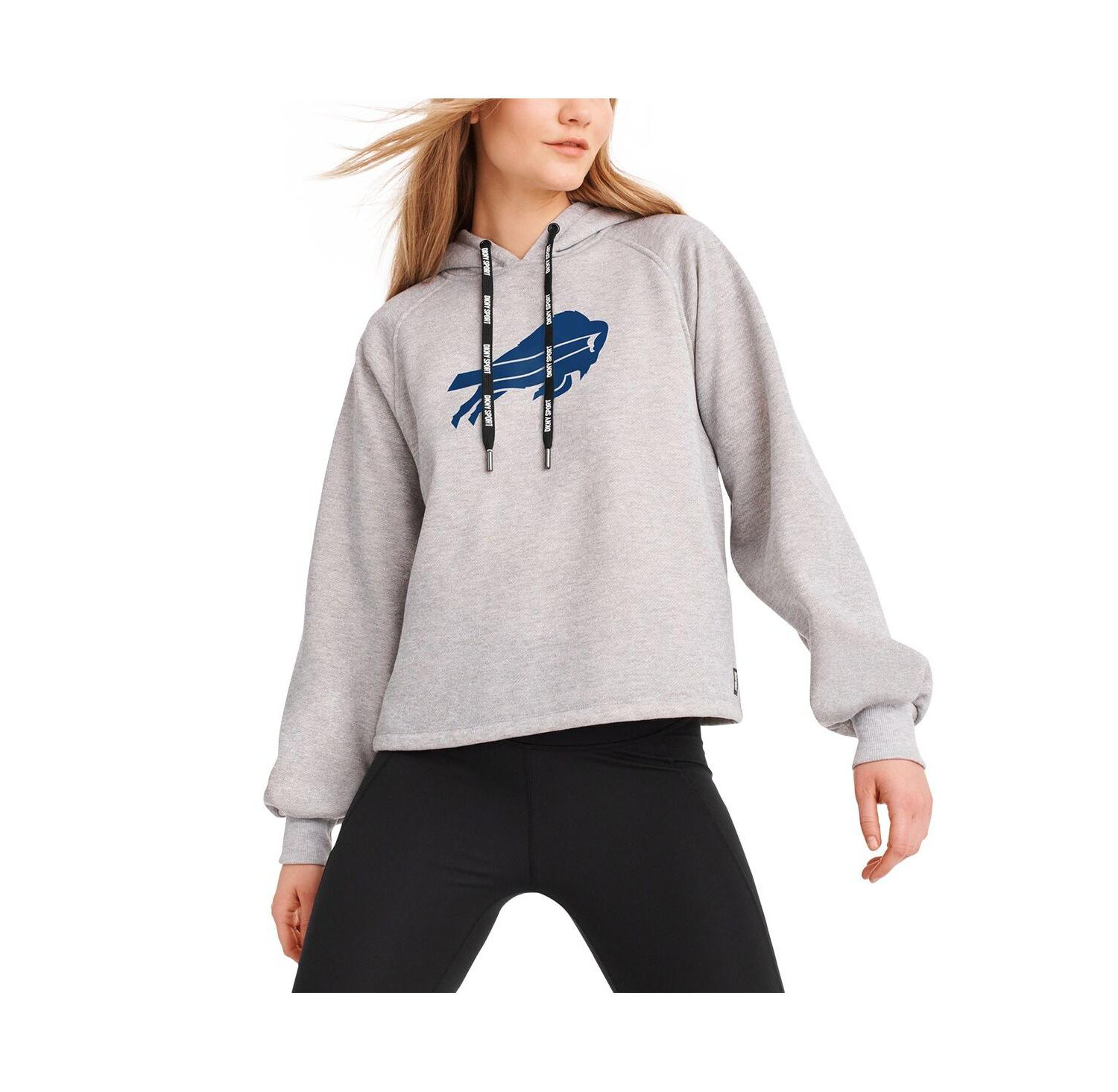 Women's Heather Gray Buffalo Bills Debbie Dolman Raglan Pullover Hoodie