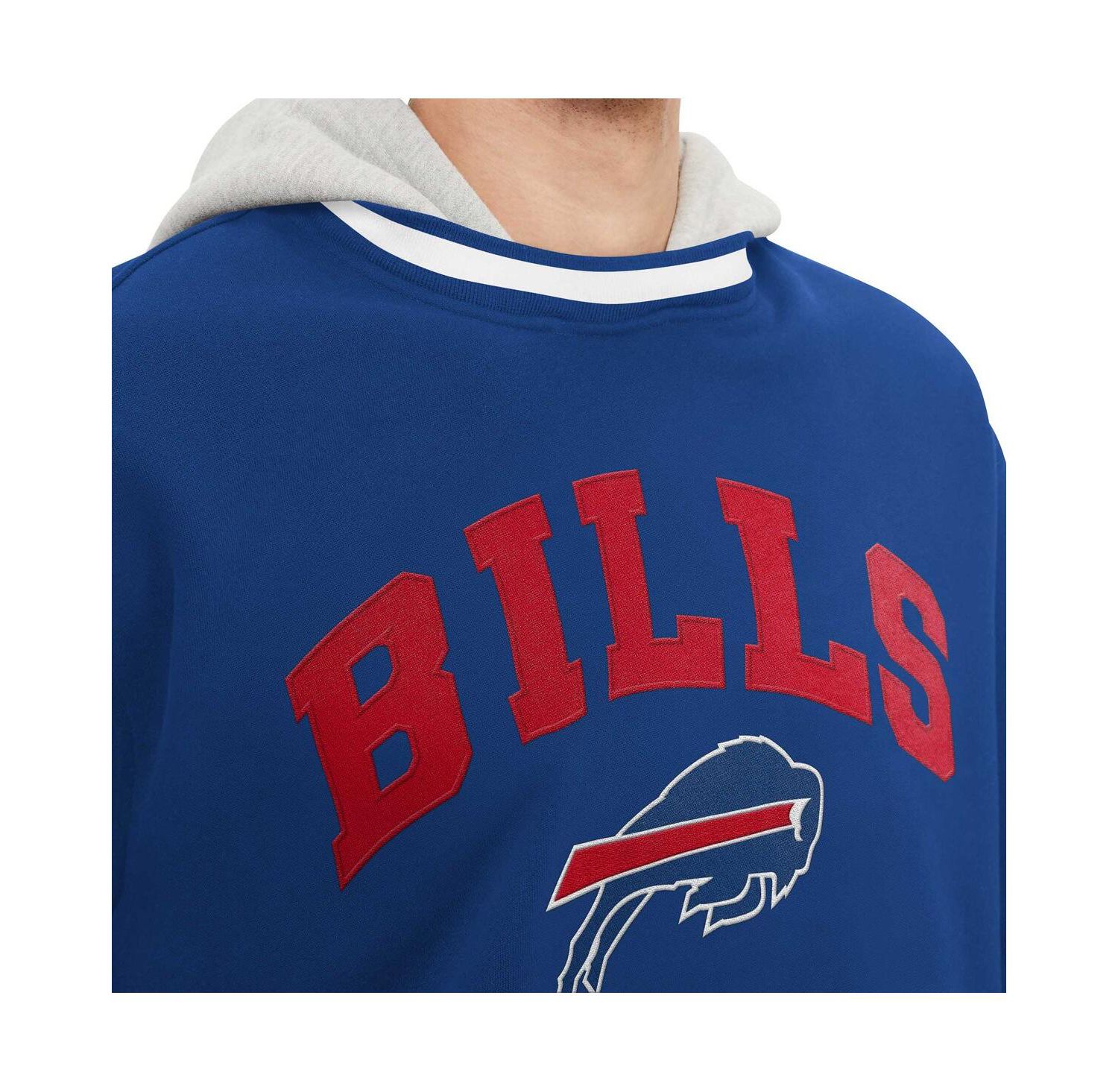 Men's Royal Buffalo Bills Ivan Fashion Pullover Hoodie