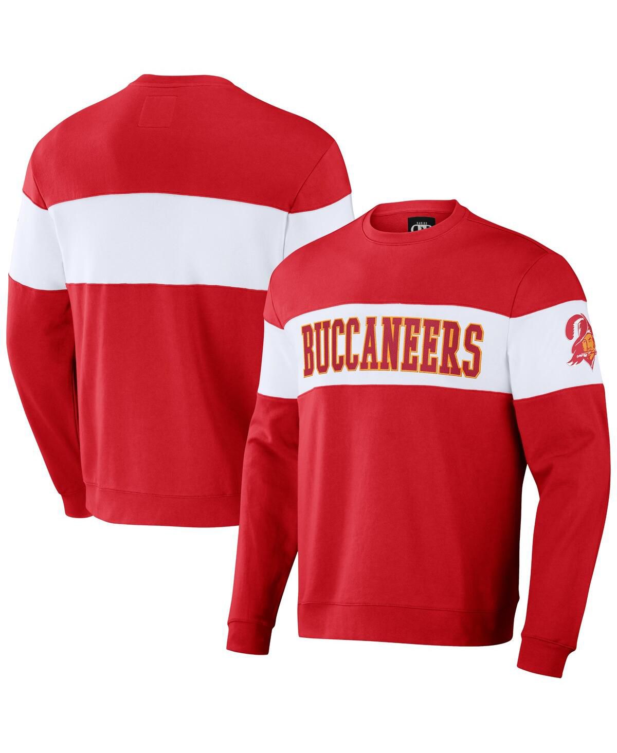 Мужская коллекция NFL x от Darius Rucker из коллекции Red Distressed Tampa Bay Buccaneers, цвет команды, и белый пуловер-толстовка
