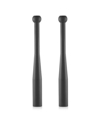 5 LB Indian Clubs Pair- Weighted Steel Exercise Club Bells Set, Arm Strength Trainer, 10 LB Total