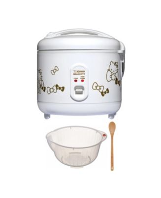 Zojirushi Hello Kitty 5.5-Cup Automatic Rice Cooker (White) with