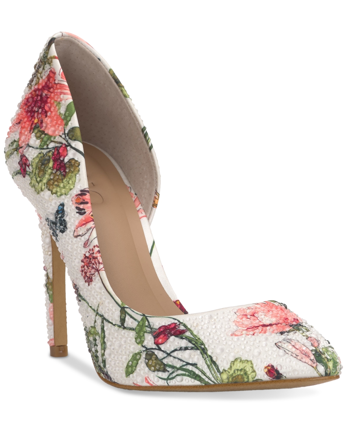 Shop Inc International Concepts Women's Kenjay D'orsay Pumps, Created For Macy's In White Floral