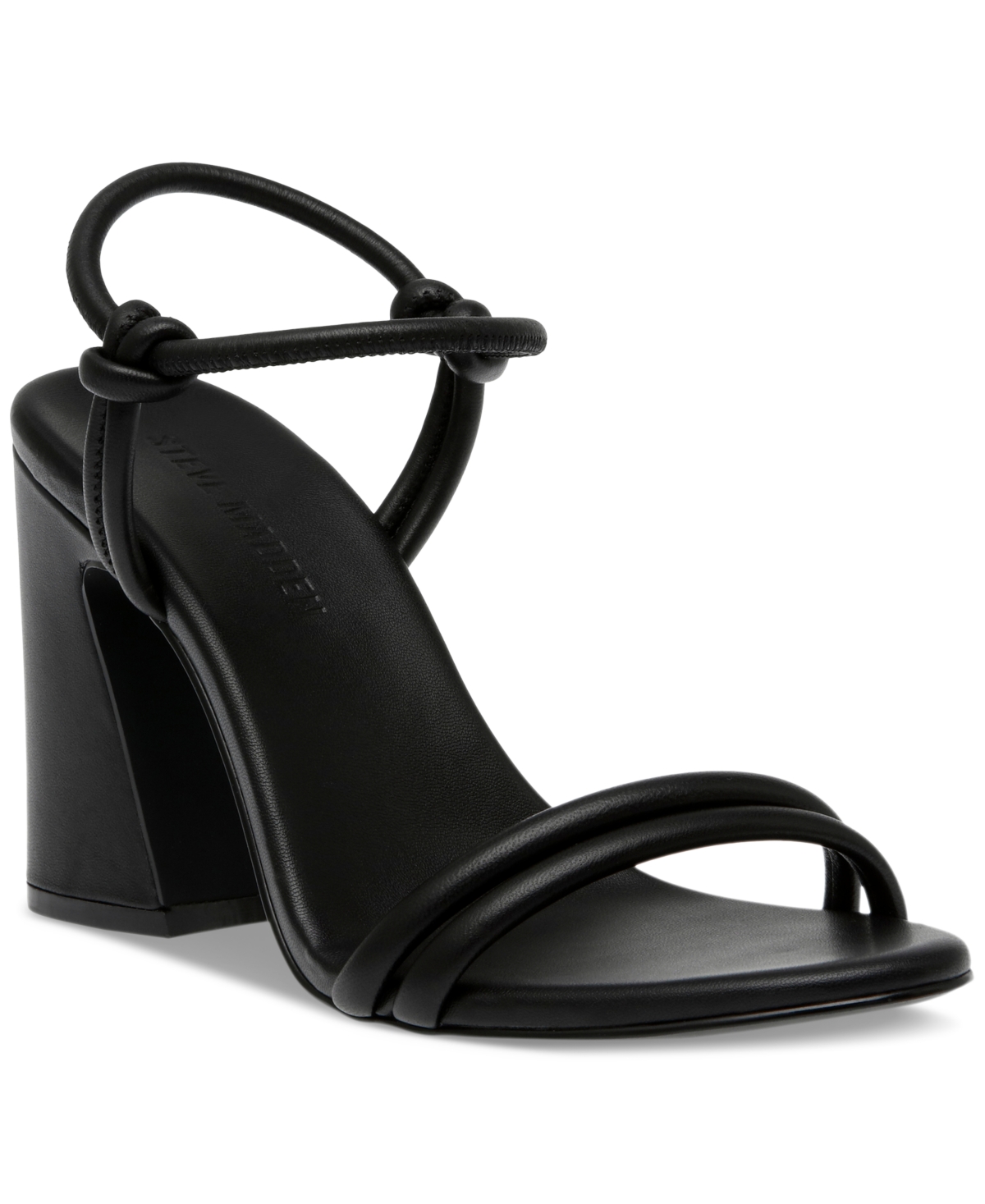 Steve Madden Women's Harrlow Block-heel Knotted Dress Sandals In Black