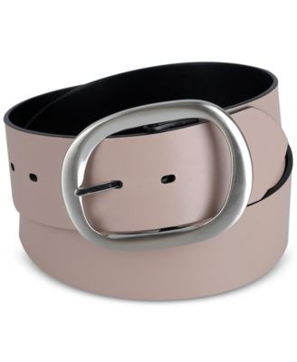 Women's Reversible Oversized Statement Buckle Belt