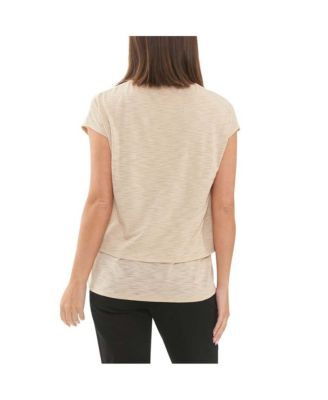 Jazmin Layered Nursing Tee Natural