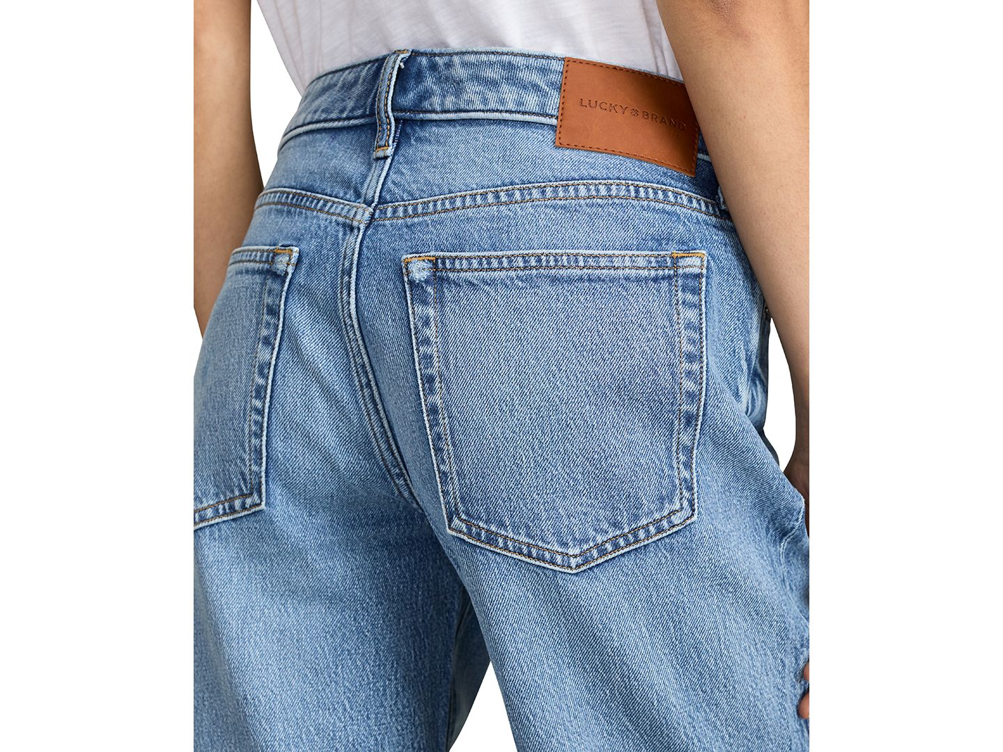 Женские джинсы Lucky Brand The Baggy Wide-Leg, цвет: Pisces — фото 4
