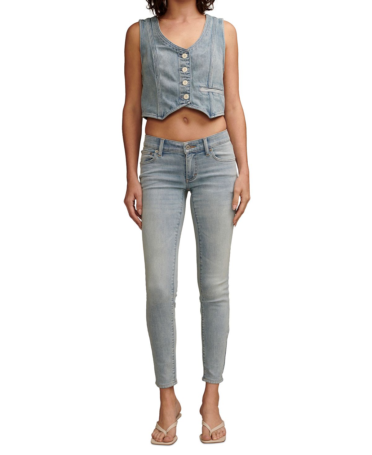 Lucky Brand Women's Lizzie Low-Rise Skinny Jeans view 1 — MAYCSS fashion products