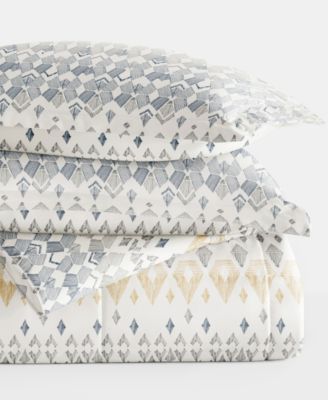 Mayan Stamp 3-Piece Comforter Set, Full/Queen
