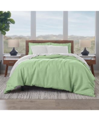 100% Luxe Cotton Sateen 500 Thread Count 3-Piece Duvet Cover Set, Full/Queen