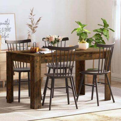 Dining Table Smoked oak Engineered wood Medium Durable