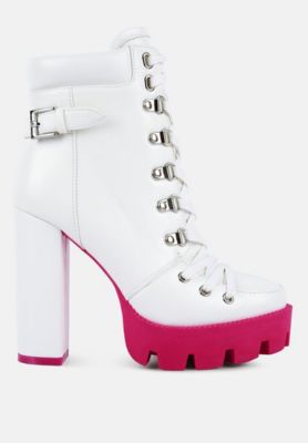 Womens larch cushion collared biker boots