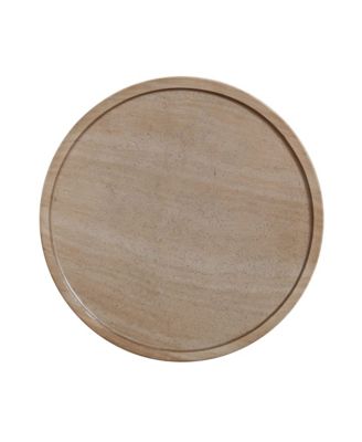 1 Pc. Faux Travertine Concrete Side Table