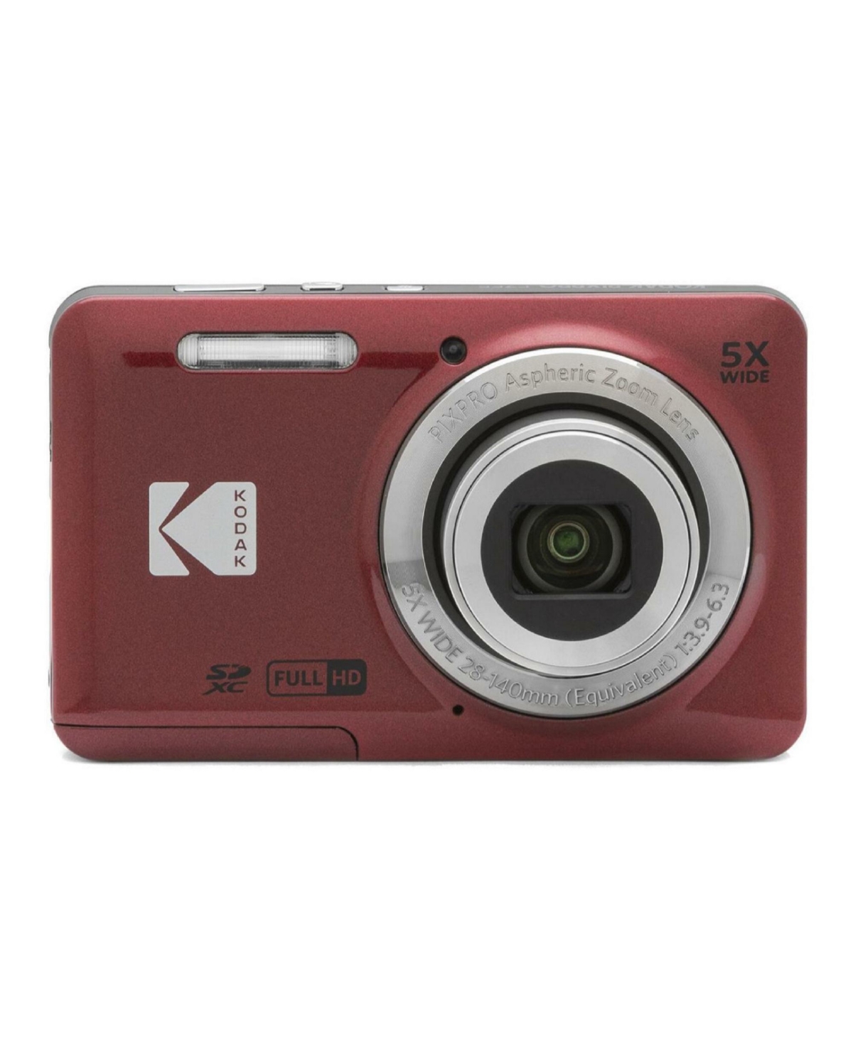 Kodak Pixpro Friendly Zoom FZ55 Digital Camera with Camera Case Bundle - Red