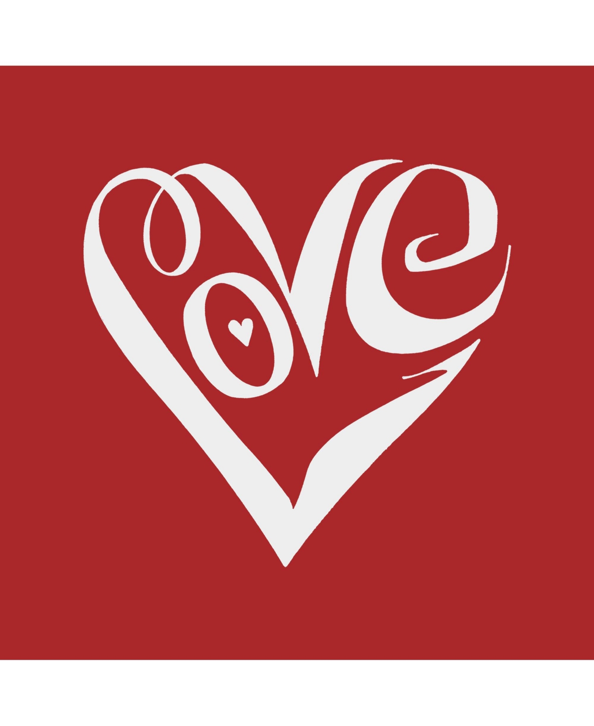 Boy's Word Art T-shirt - Script Love Heart