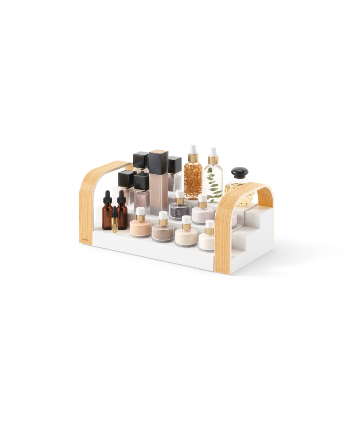 Shop Umbra Bellwood Three-tier Spice Shelf In White,natural