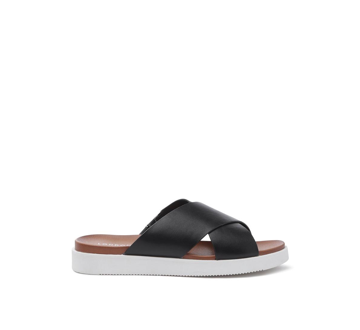 Womens johana double strap slip-on flats - White