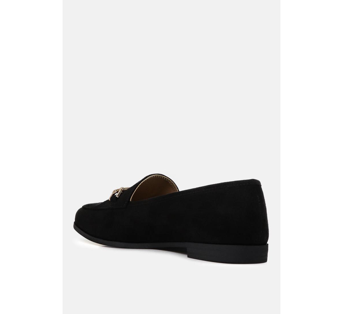 Women's zaara solid faux suede loafers