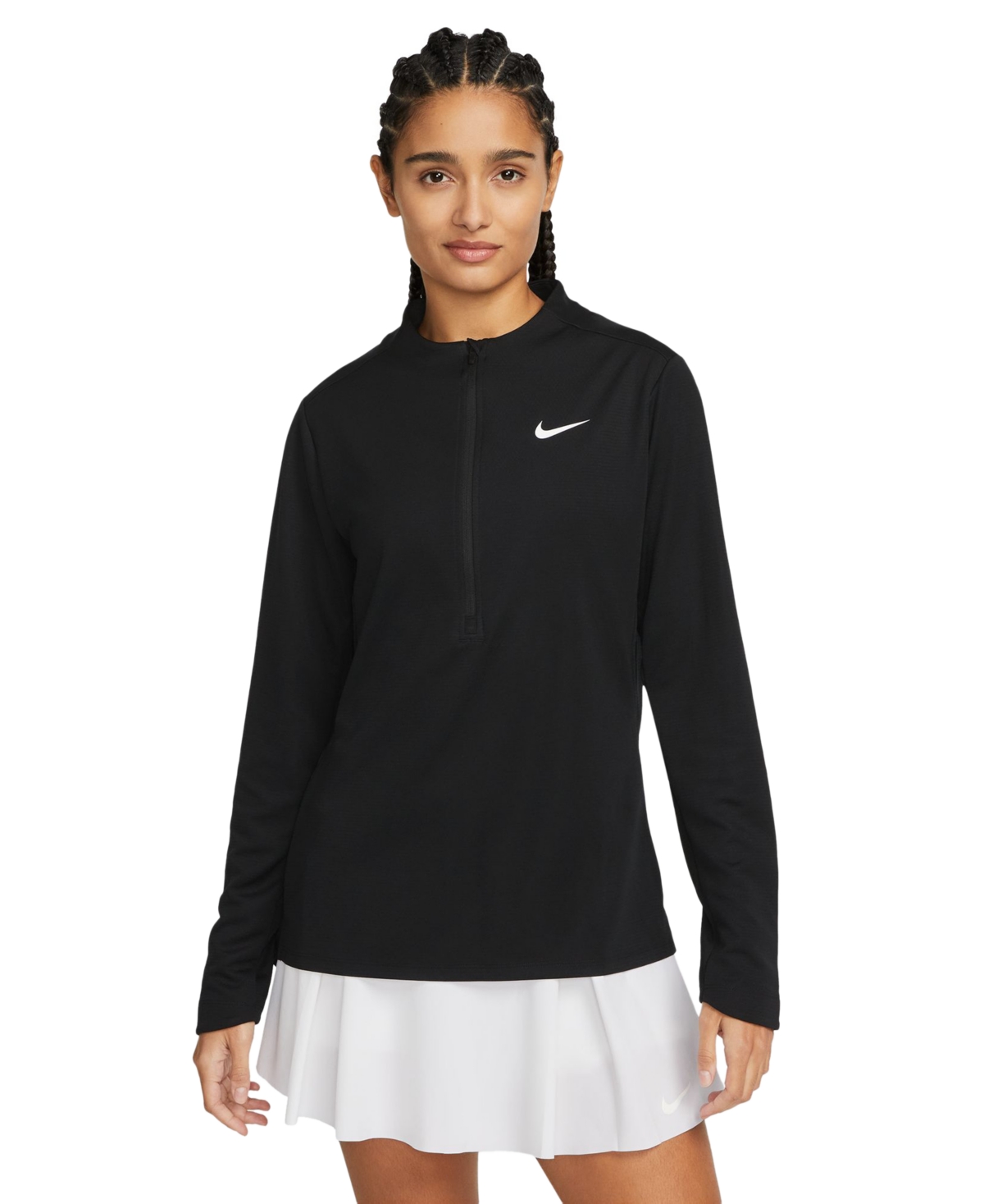 Nike Women's Dri-fit Uv Advantage Half-Zip Top -white