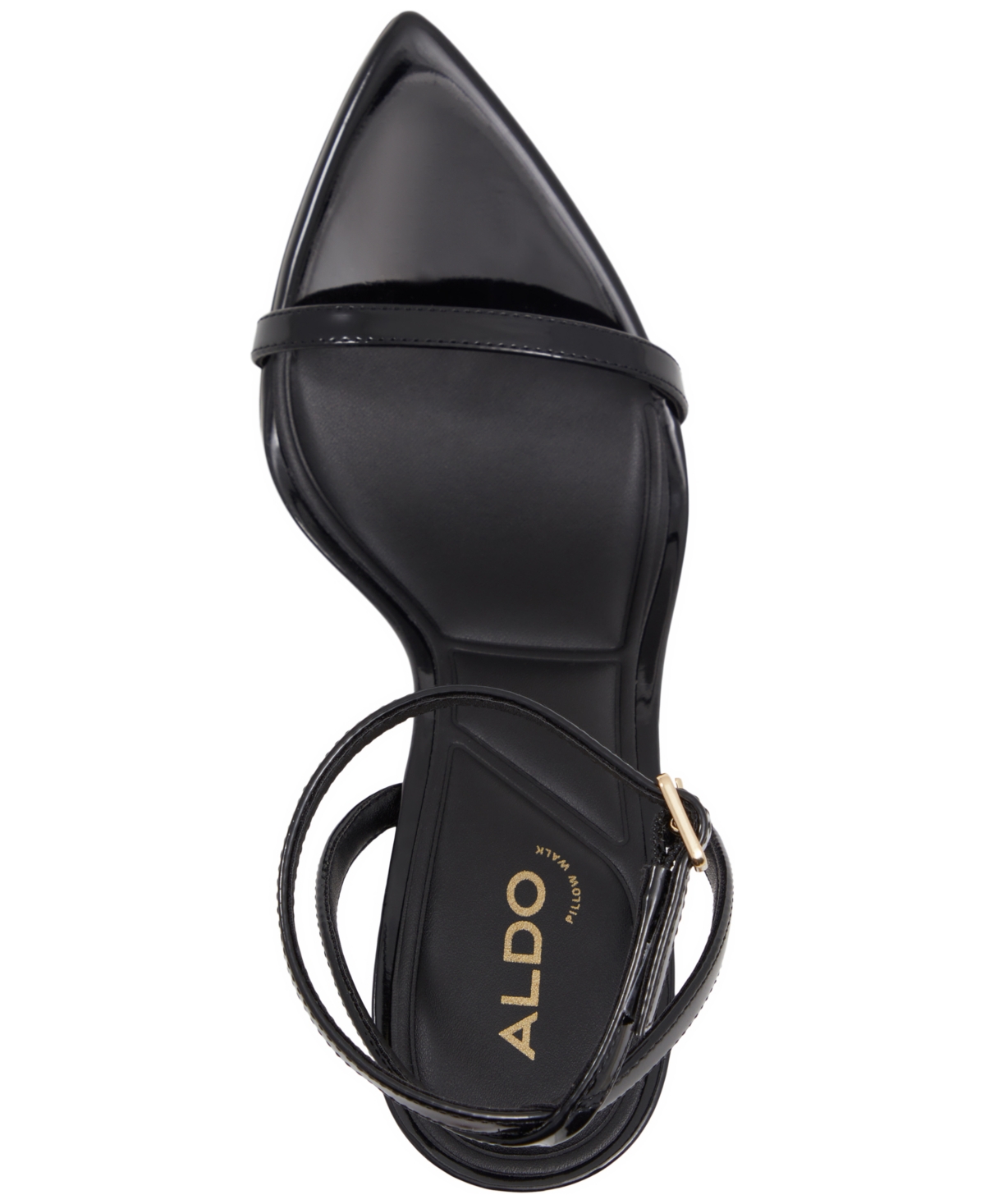 Shop Aldo Women's Tulipa Ankle-strap Stiletto Dress Sandals In Bright Yellow Patent
