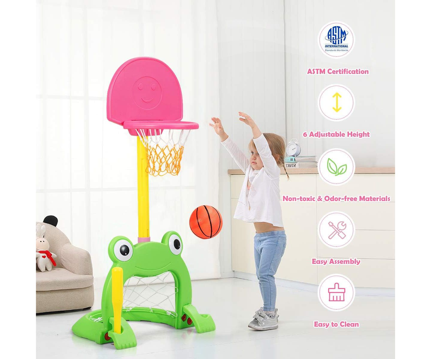 Детские игрушки SUGIFT 3-in-1 Kids Basketball Hoop Set Stand — фото 2