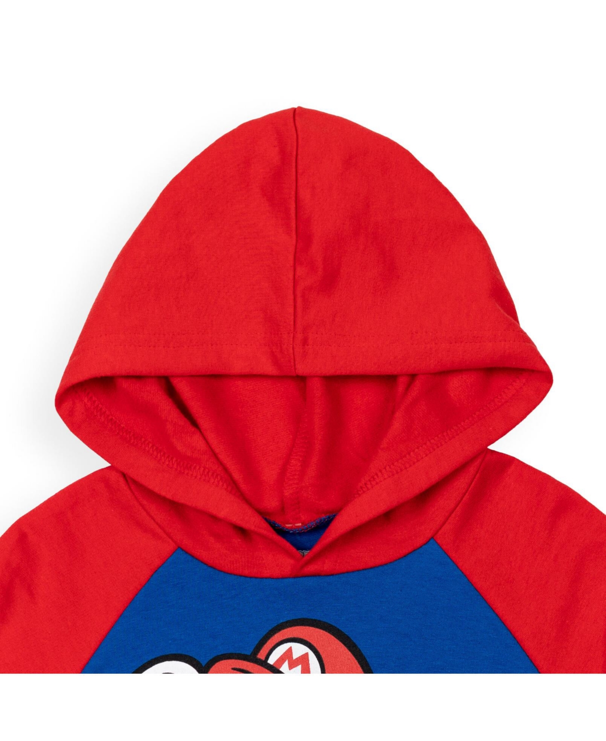 Super Mario Toddler Boys Fleece Long Sleeve Hoodie -blue