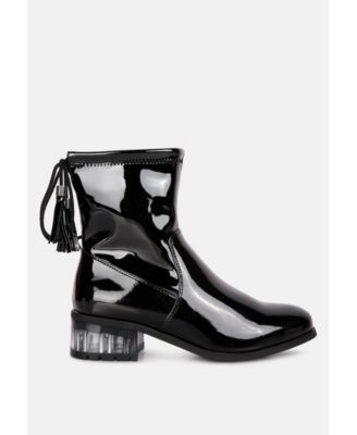 Womens Cheer Leader Tassels Detail Ankle Boots