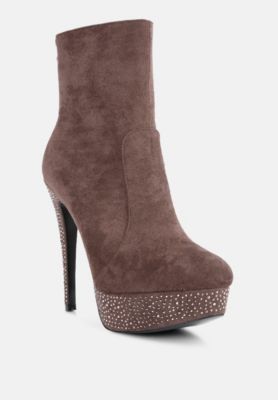 Women's Espiree Microfiber High Heeled Ankle Boots