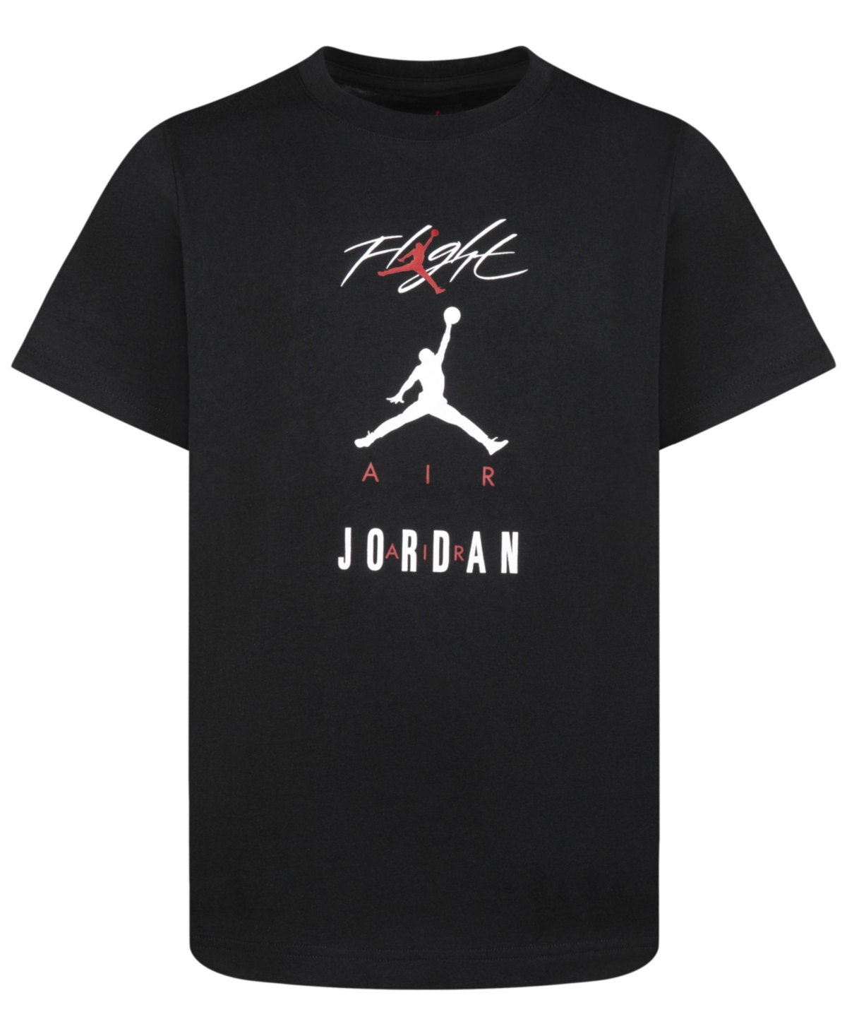 Shop Jordan Big Boys Triple Threat Short Sleeve T-shirt In Black