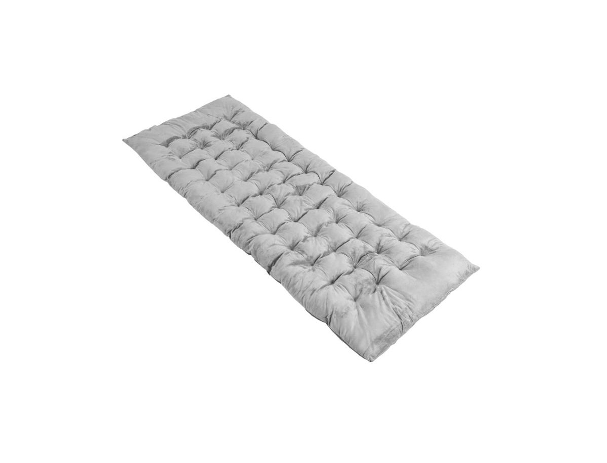 75 x 27.5 Inch Camping Cot Pads with Soft and Breathable Crystal Velvet - Grey
