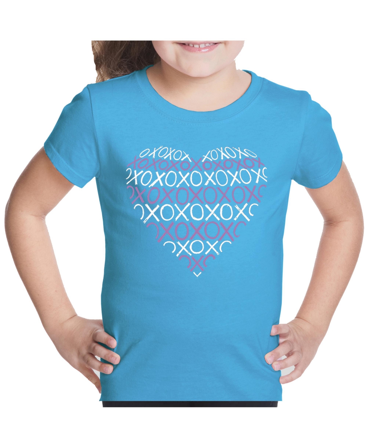 Girl's Word Art T-shirt - Xoxo Heart