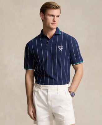 폴로 랄프로렌 Polo Ralph Lauren Mens Classic-Fit Embroidered Mesh Polo Shirt