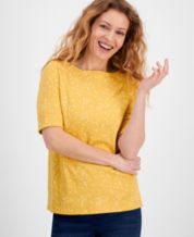 Macys yellow tops hotsell