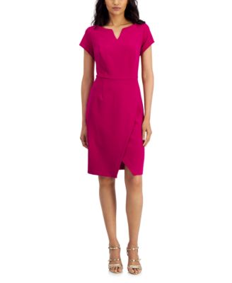 Connected Women s Faux Wrap Sheath Dress Macy s