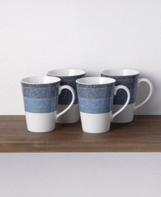 Colorscapes Layers 4 Piece Mug Set, 12 oz