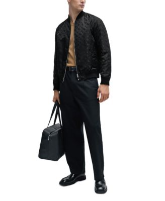 BOSS by Hugo Boss Men's 3D-Effect Monogram Regular-Fit Jacket - Macy's