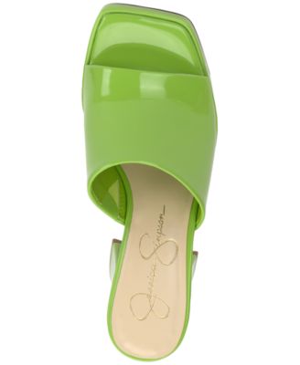 Jessica Simpson Kashet Sandali Con Plateau Donna, Colore Verde Primavera, Taglia 37 EU