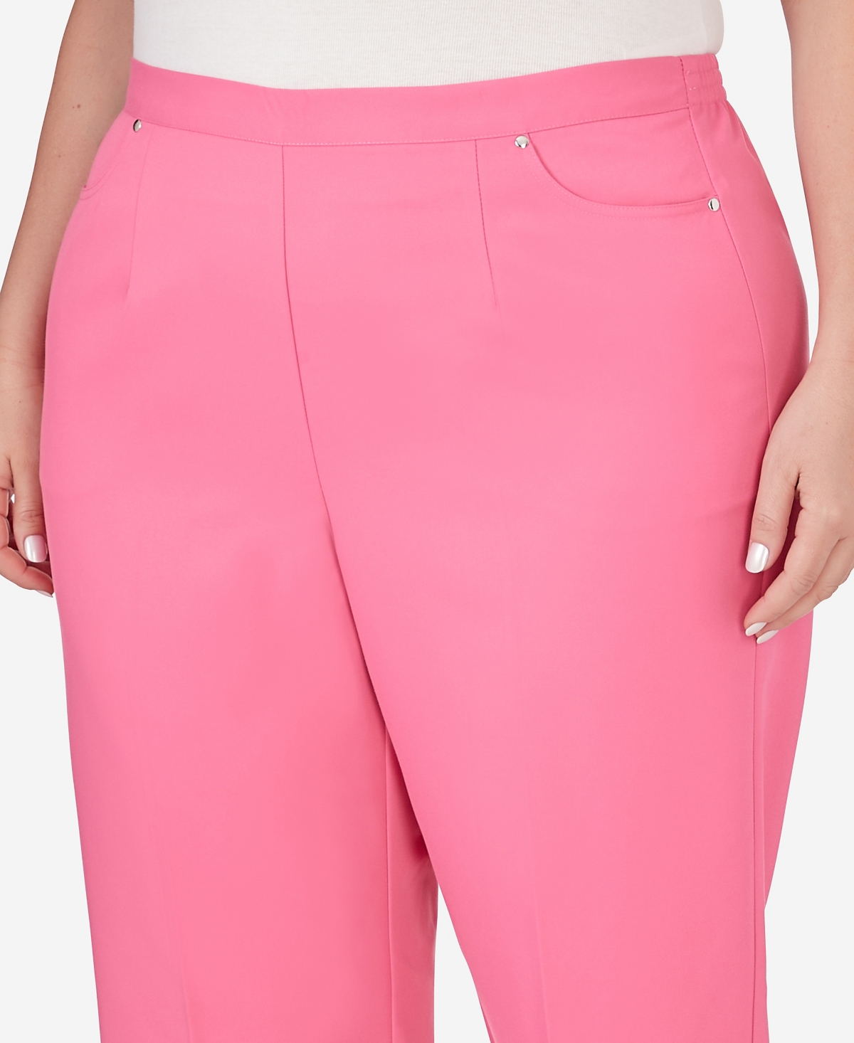 Alfred Dunner Plus Size Paradise Island Twill Capri Pants