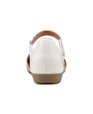 Women's Bronnie Perforated Two-Piece Flat Sandals