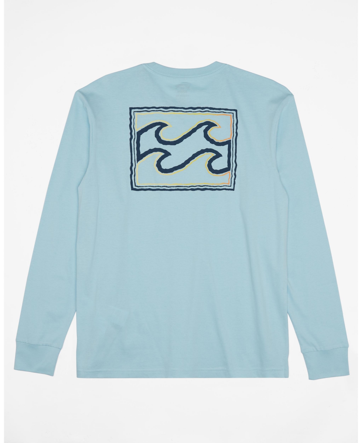 Men's Crayon Wave Long Sleeve T-shirt - Coastal